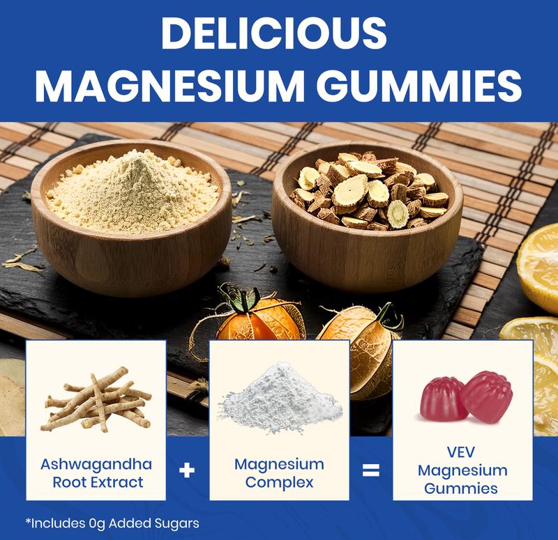 Sunilly Magnesium Glycinate Gummies with Ashwagandha