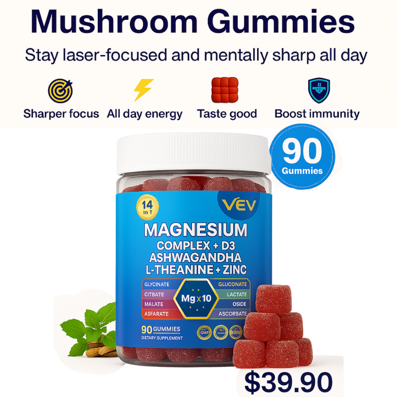 Sunilly Magnesium Glycinate Gummies with Ashwagandha